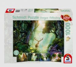 SCHMIDT CASSE-TÊTE 1000 PIÈCES -  CHEVREUILS DANS LA FORÊT #59910